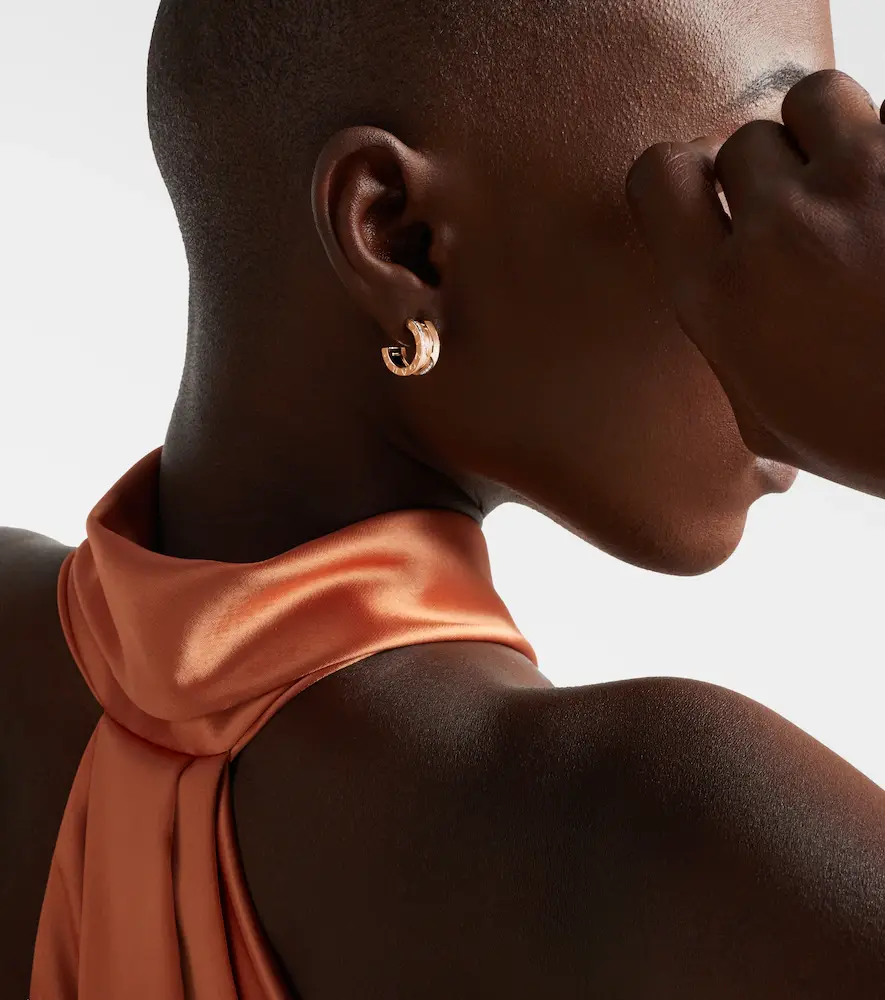 BVLGARI B. zero1 18kt rose gold earrings with diamonds | Thumbnail 4 BVLGARI B. zero1 18kt rose gold earrings with diamonds | Thumbnail 4
