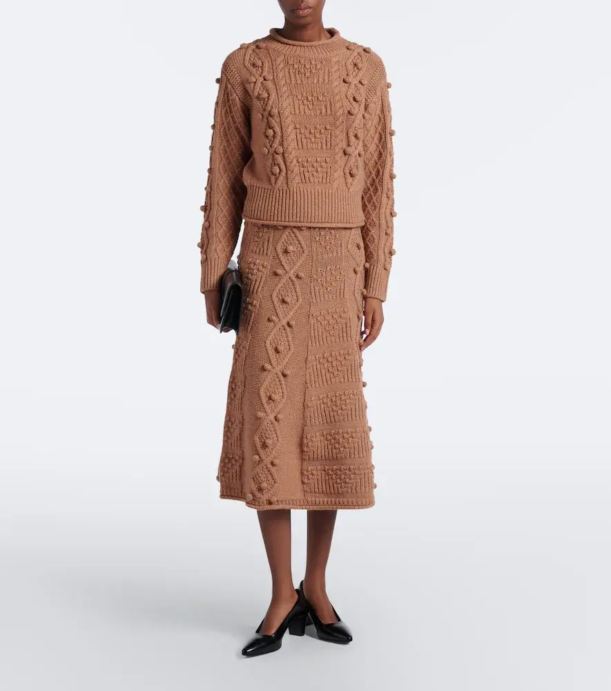 Emilia Wickstead Milo cable-knit wool sweater | Thumbnail 5 Emilia Wickstead Milo cable-knit wool sweater | Thumbnail 5