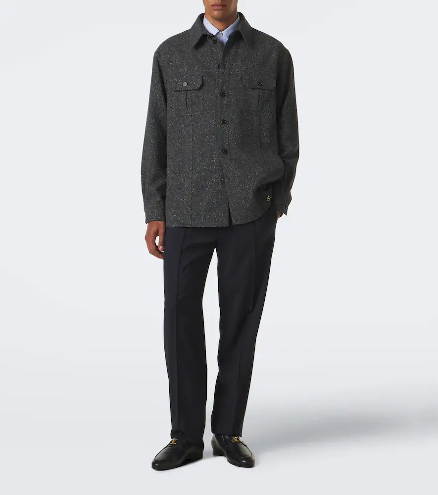 Valentino Garavani Wool and mohair straight pants | Thumbnail 3 Valentino Garavani Wool and mohair straight pants | Thumbnail 3