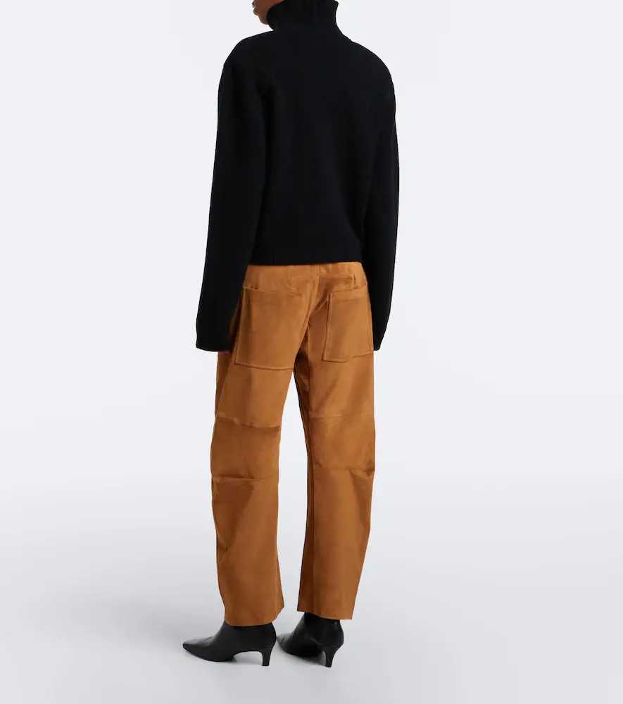 Nili Lotan Shon suede barrel-leg pants | Thumbnail 4 Nili Lotan Shon suede barrel-leg pants | Thumbnail 4