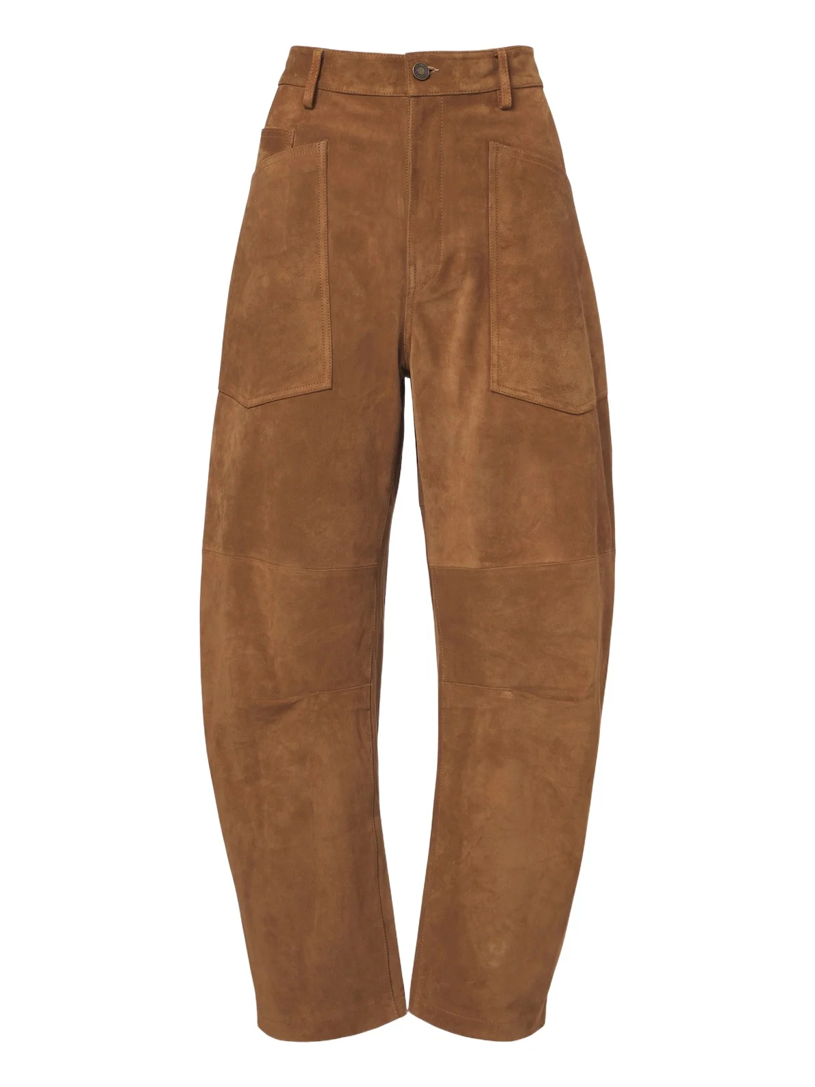 Nili Lotan Shon suede barrel-leg pants