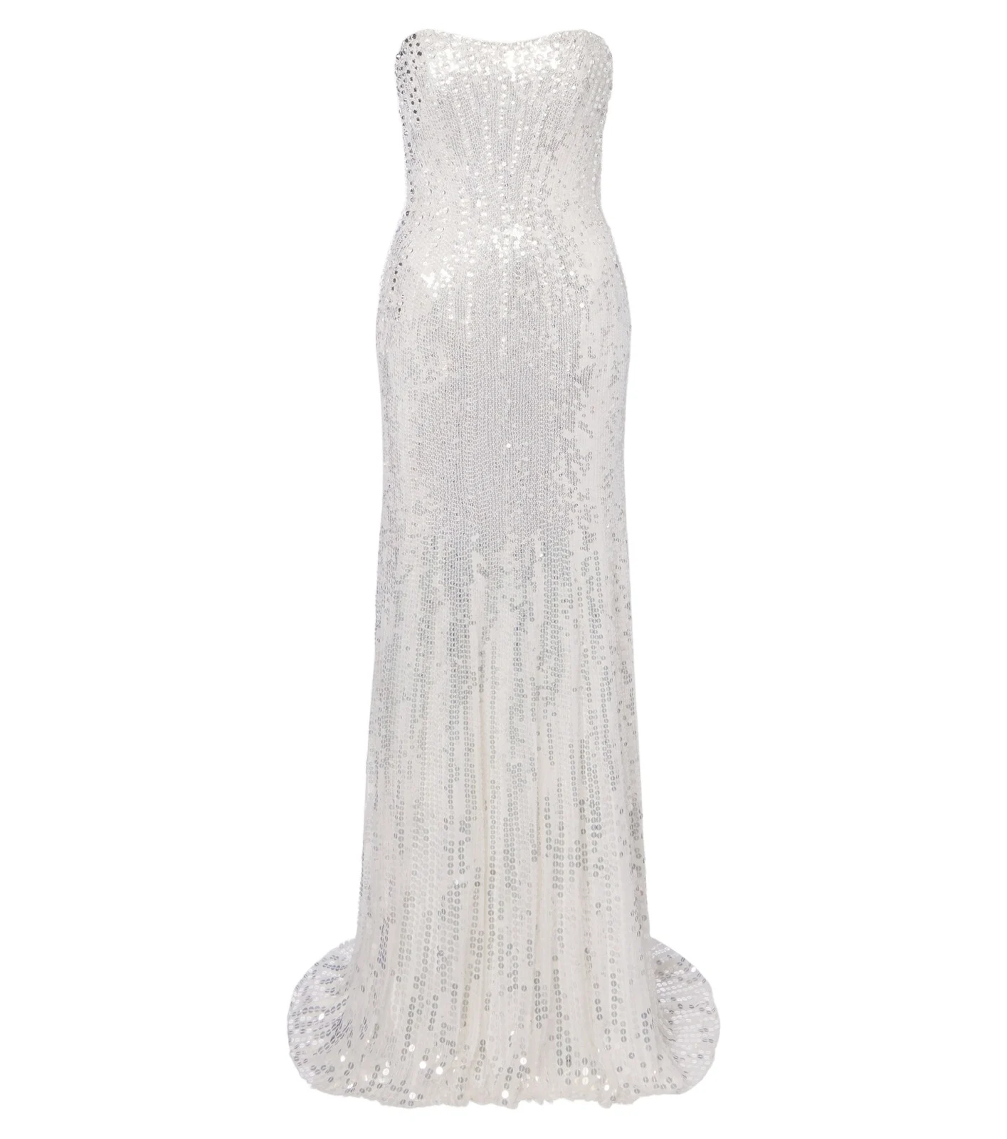 Jenny Packham Floating Heart sequined strapless gown