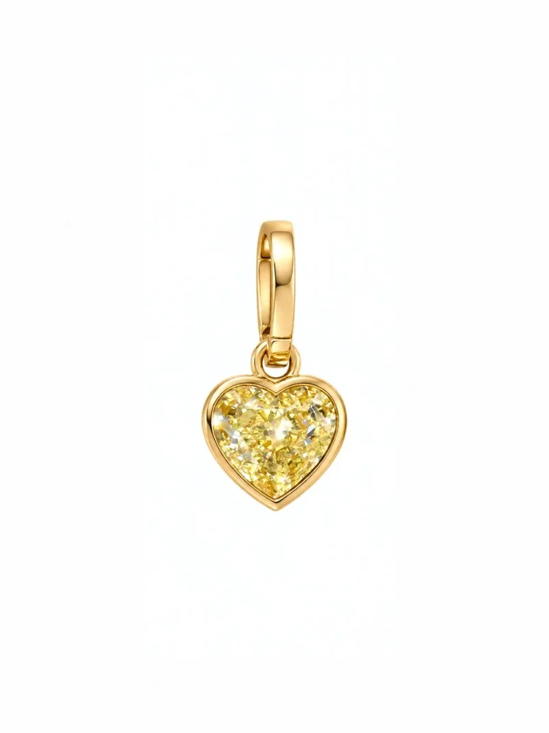 3.00ct Diamond 18K Gold Heart Bezel Pendant 3.00ct Diamond 18K Gold Heart Bezel Pendant