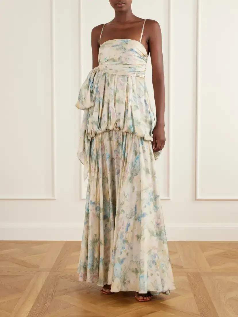 Zimmermann Clash Billow Cut-out Floral-print Silk-satin Maxi Dress | Thumbnail 2