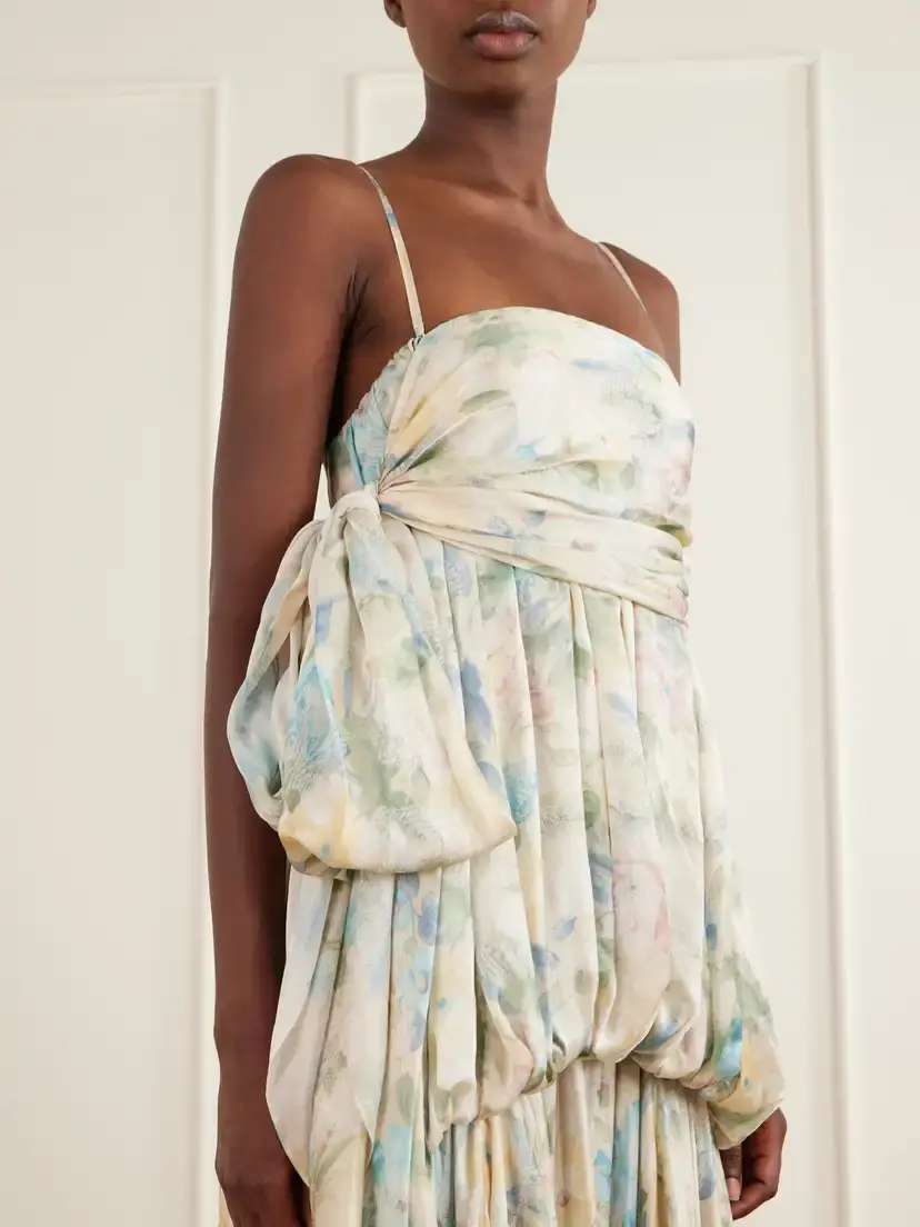 Zimmermann Clash Billow Cut-out Floral-print Silk-satin Maxi Dress | Thumbnail 4