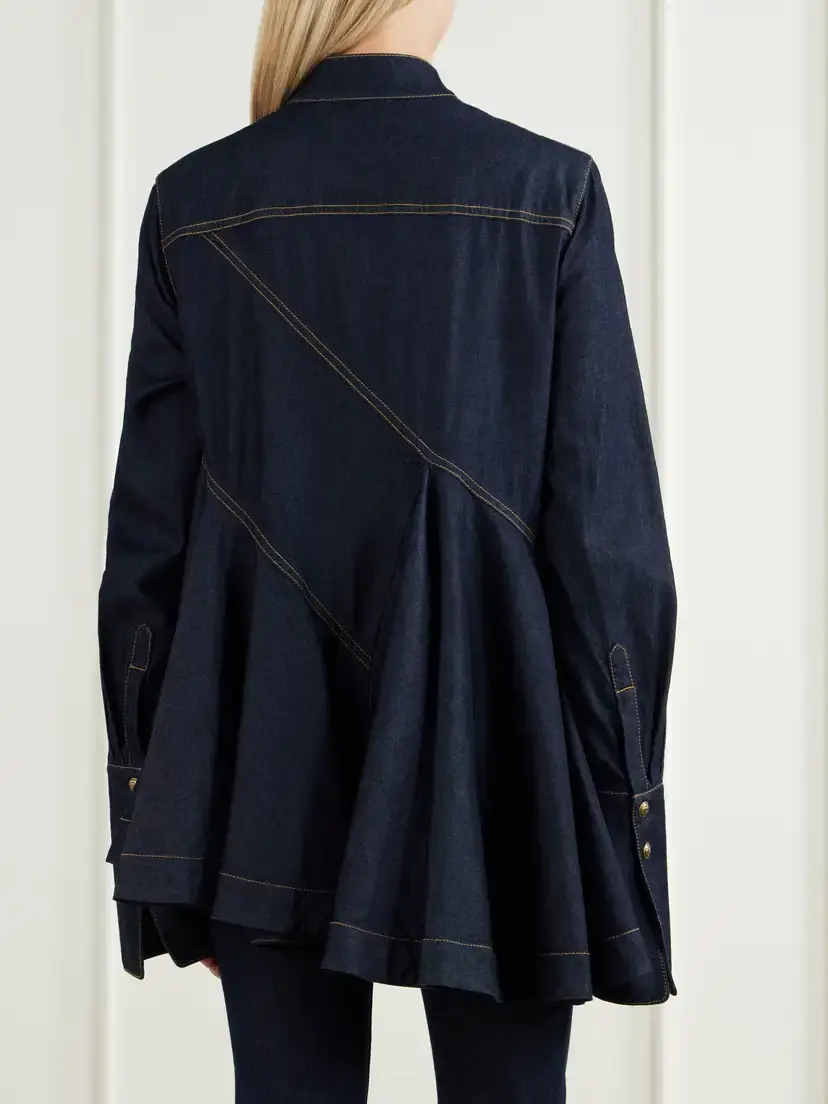 Zimmermann Asymmetric Denim Shirt | Thumbnail 3 Zimmermann Asymmetric Denim Shirt | Thumbnail 3