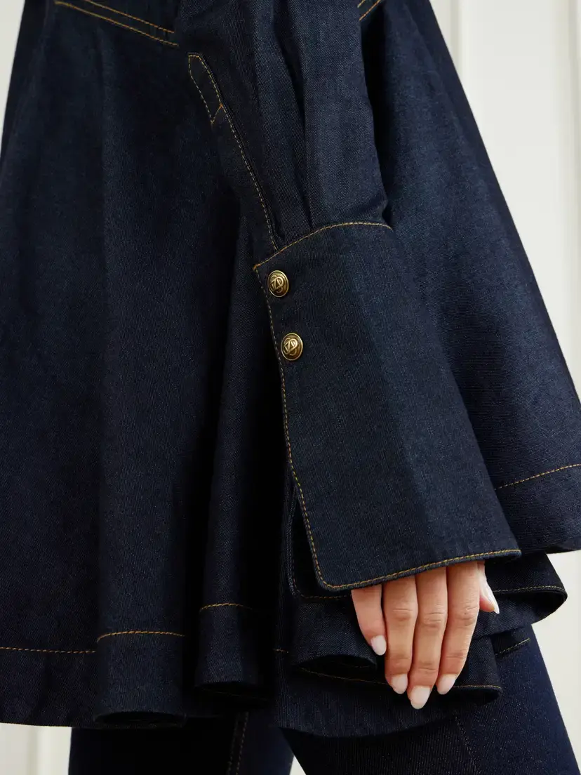 Zimmermann Asymmetric Denim Shirt | Thumbnail 4 Zimmermann Asymmetric Denim Shirt | Thumbnail 4