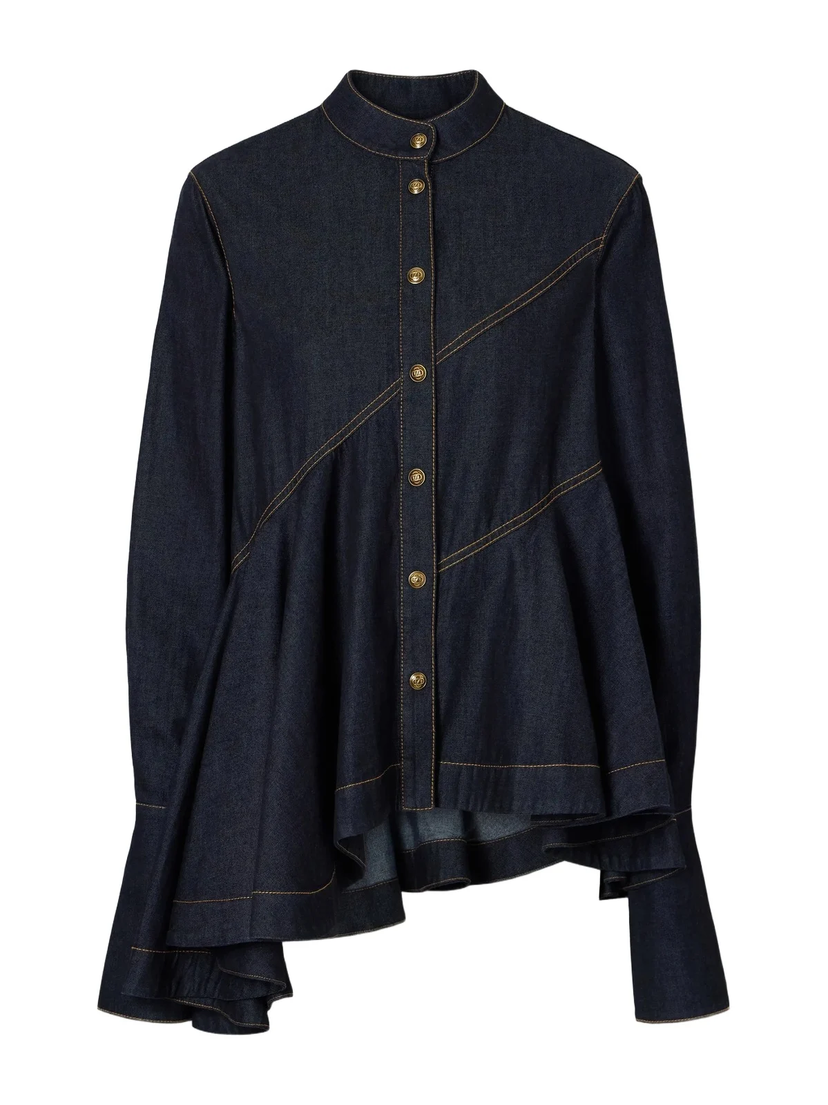 Asymmetric Denim Shirt Asymmetric Denim Shirt
