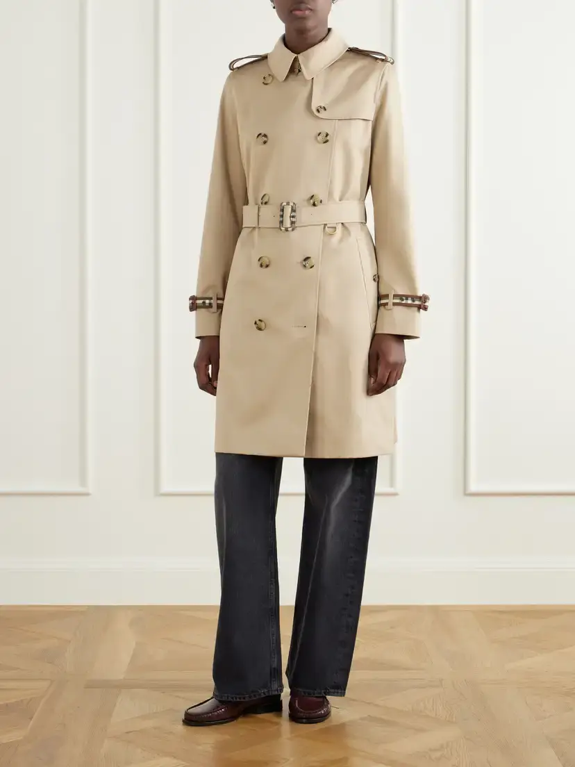 Burberry Kensington Belted Double-breasted Cotton-gabardine Trench Coat | Thumbnail 3 Burberry Kensington Belted Double-breasted Cotton-gabardine Trench Coat | Thumbnail 3