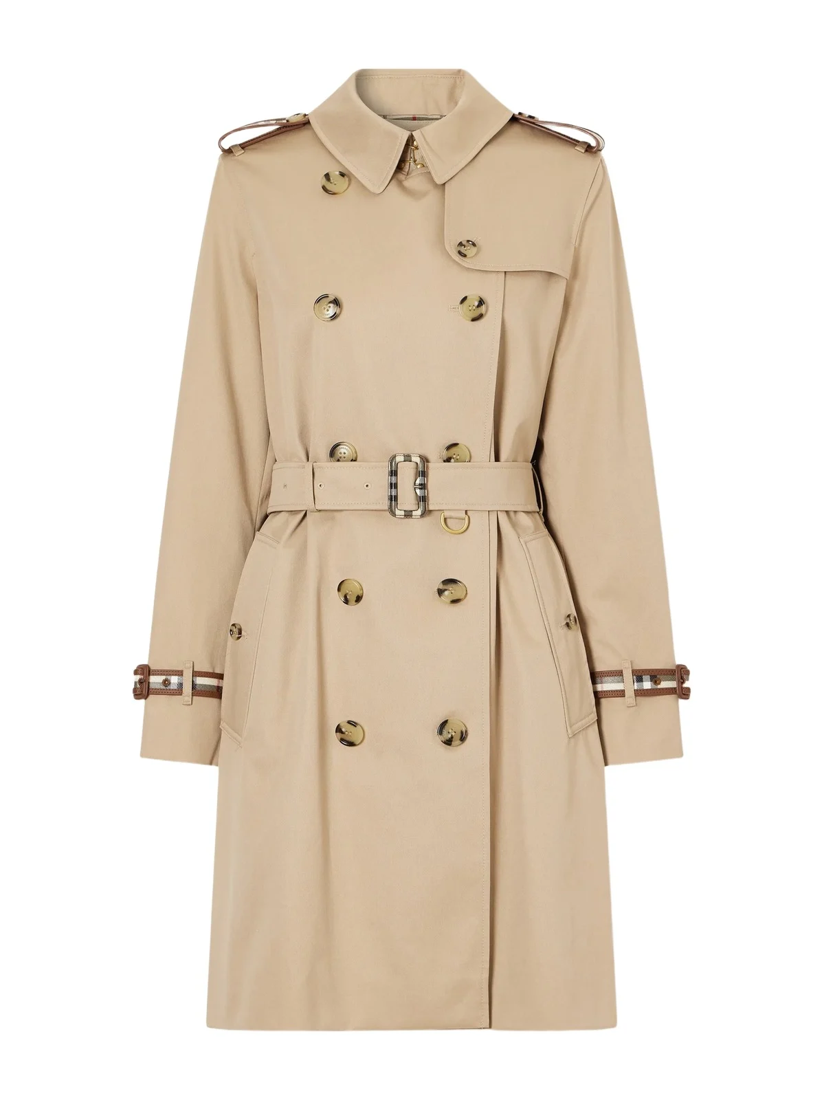 Burberry Kensington Belted Double-breasted Cotton-gabardine Trench Coat