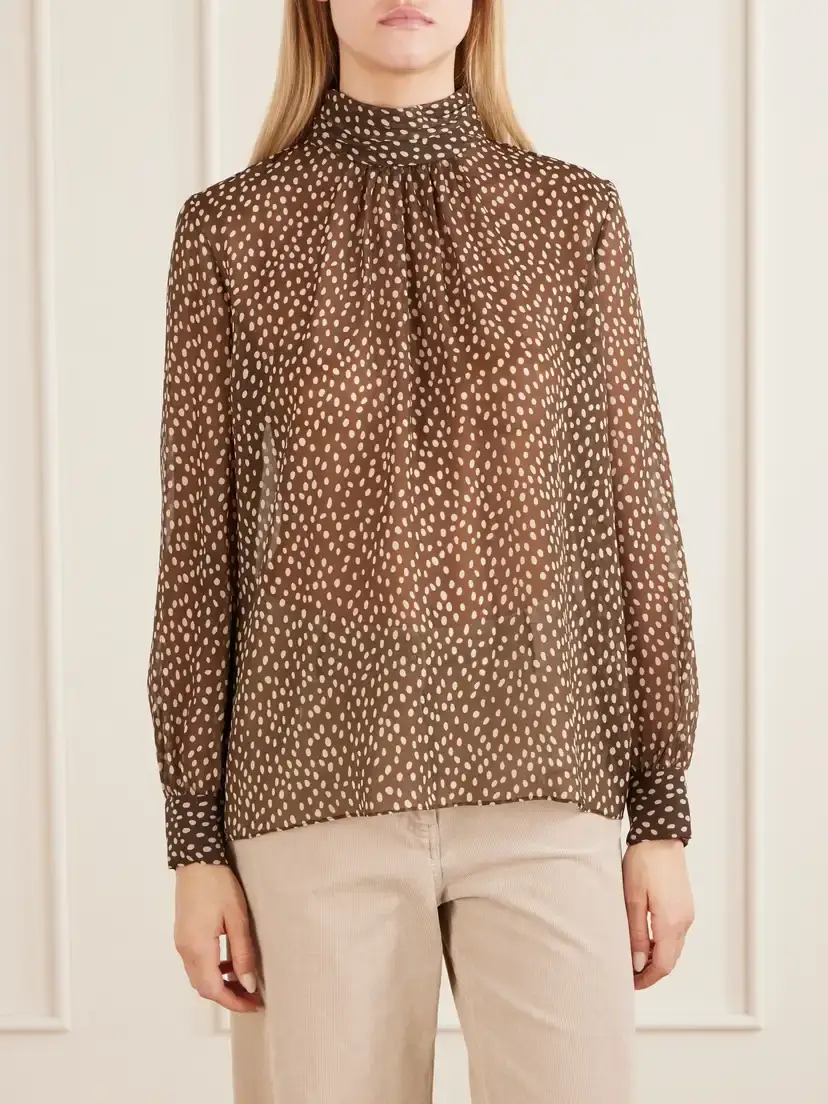 Nili Lotan Remie Animal-print Silk Blouse | Thumbnail 3 Nili Lotan Remie Animal-print Silk Blouse | Thumbnail 3