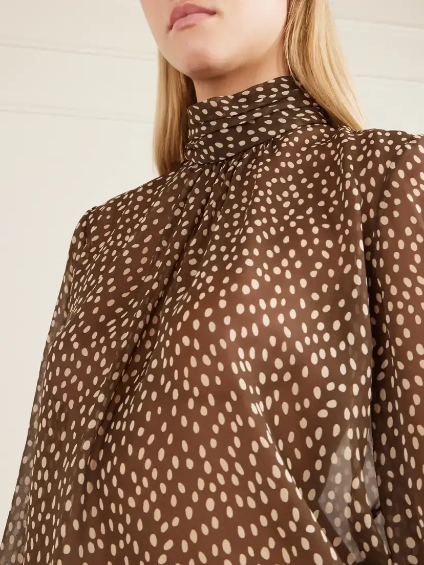 Nili Lotan Remie Animal-print Silk Blouse | Thumbnail 5 Nili Lotan Remie Animal-print Silk Blouse | Thumbnail 5