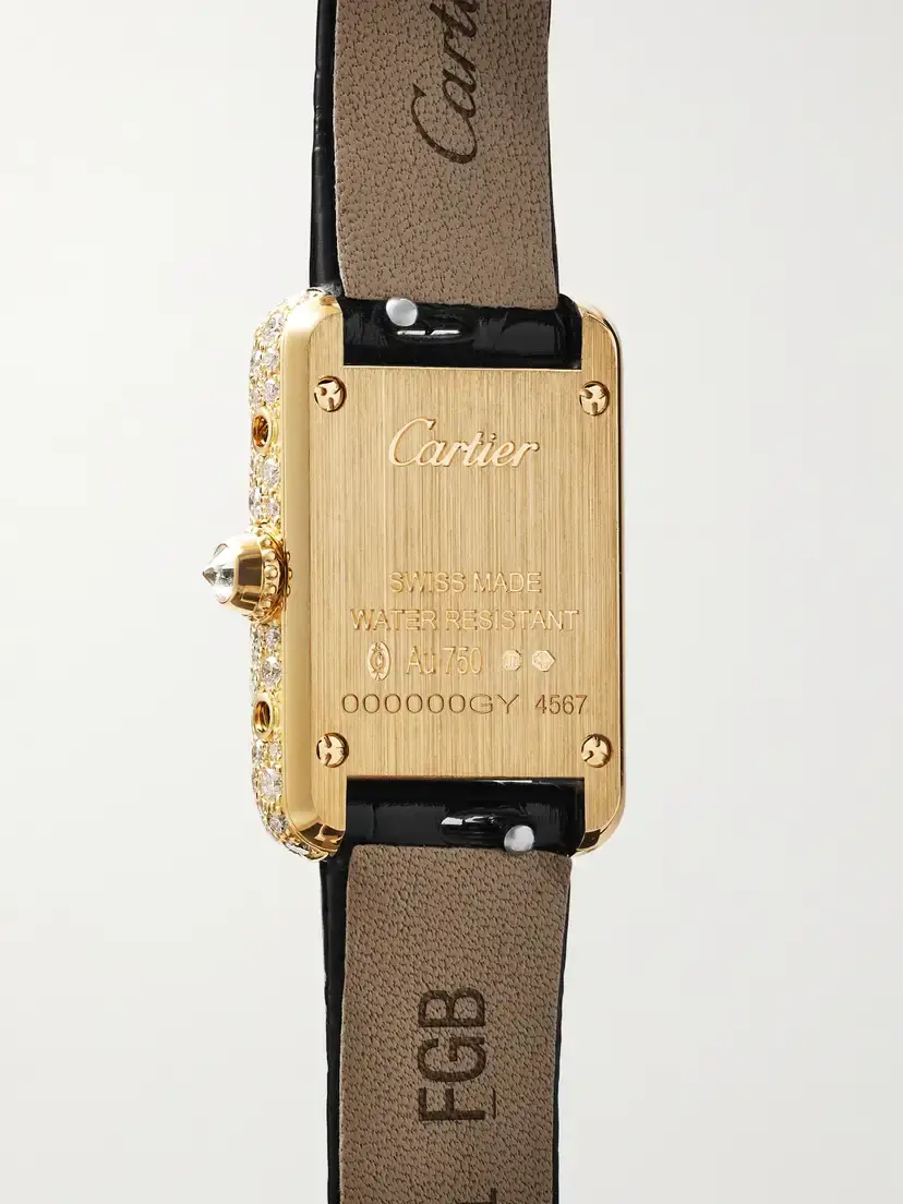 Cartier Tank Louis Quartz-movement 18-karat Gold Diamond Watch | Thumbnail 4 Cartier Tank Louis Quartz-movement 18-karat Gold Diamond Watch | Thumbnail 4