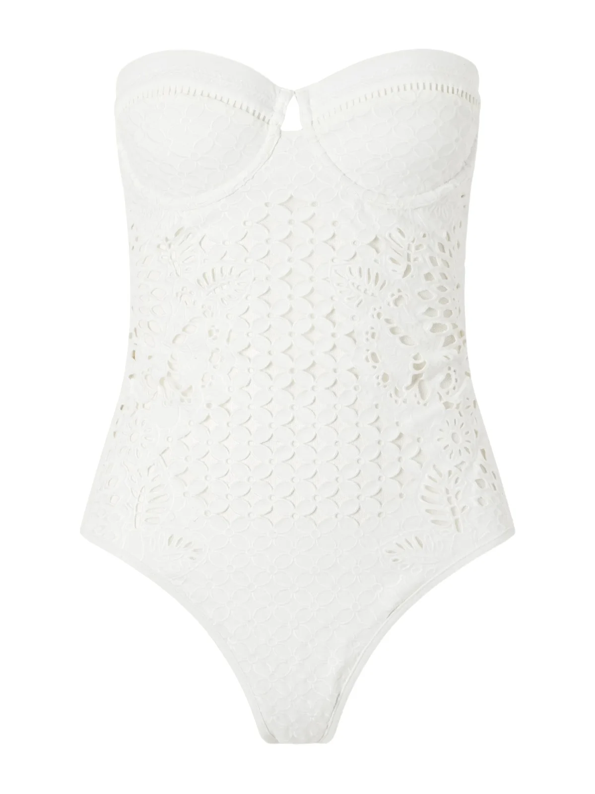 Indra Strapless Broderie Anglaise Swimsuit Indra Strapless Broderie Anglaise Swimsuit