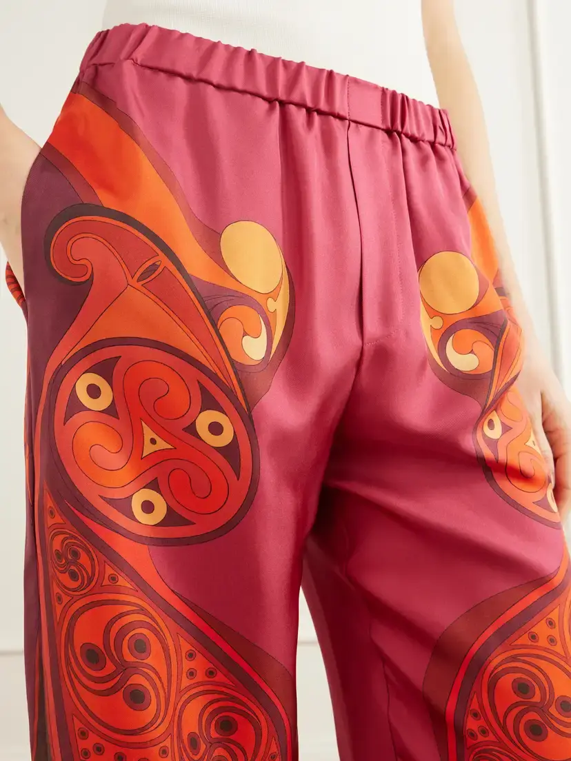 La DoubleJ Club Printed Silk-twill Wide-leg Pants | Thumbnail 5