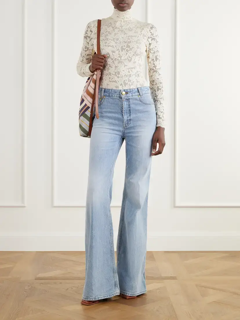 Zimmermann Stretch High-rise Flared Jeans | Thumbnail 2