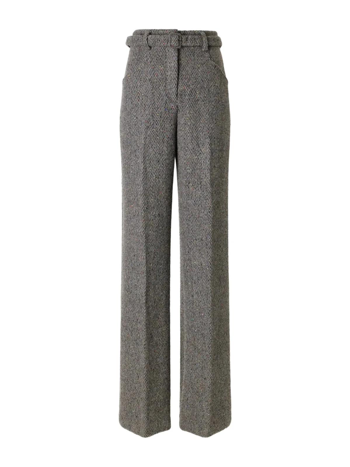Norman Herringbone Cashmere And Wool-blend Bouclé Wide-leg Pants Norman Herringbone Cashmere And Wool-blend Bouclé Wide-leg Pants
