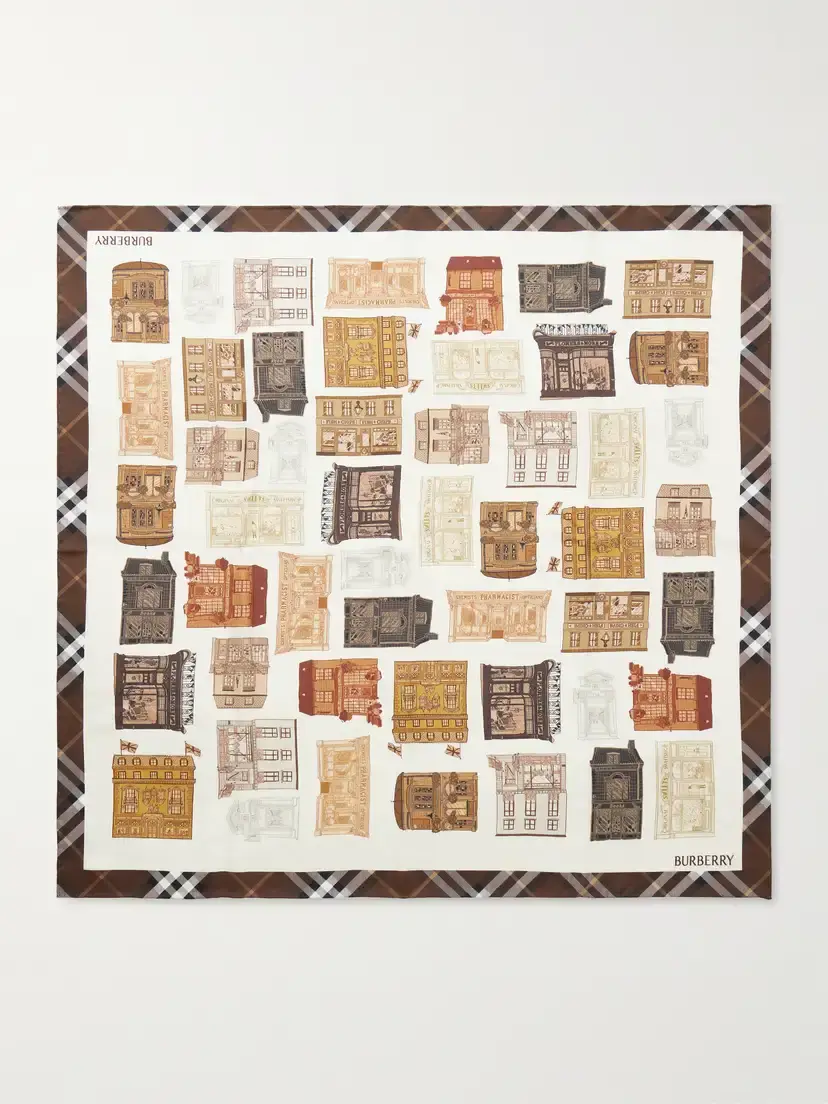 Burberry Printed Silk-twill Scarf | Thumbnail 4