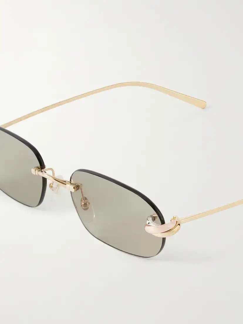Cartier Eyewear Trinity De Cartier Square-frame Gold-tone Sunglasses | Thumbnail 4 Cartier Eyewear Trinity De Cartier Square-frame Gold-tone Sunglasses | Thumbnail 4
