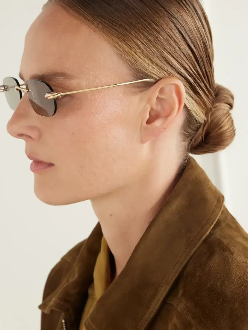 Cartier Eyewear Trinity De Cartier Square-frame Gold-tone Sunglasses | Thumbnail 5 Cartier Eyewear Trinity De Cartier Square-frame Gold-tone Sunglasses | Thumbnail 5