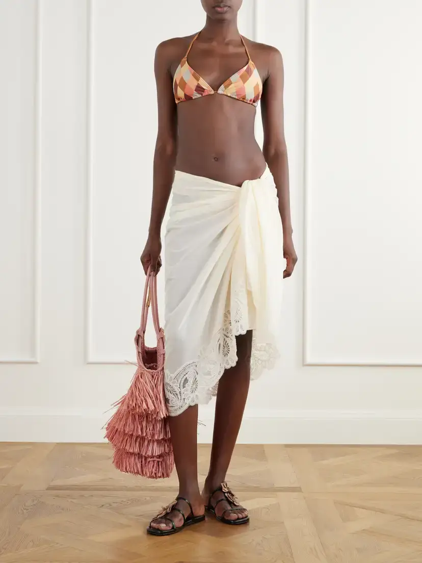 Zimmermann Lace-trimmed Cotton Pareo | Thumbnail 2