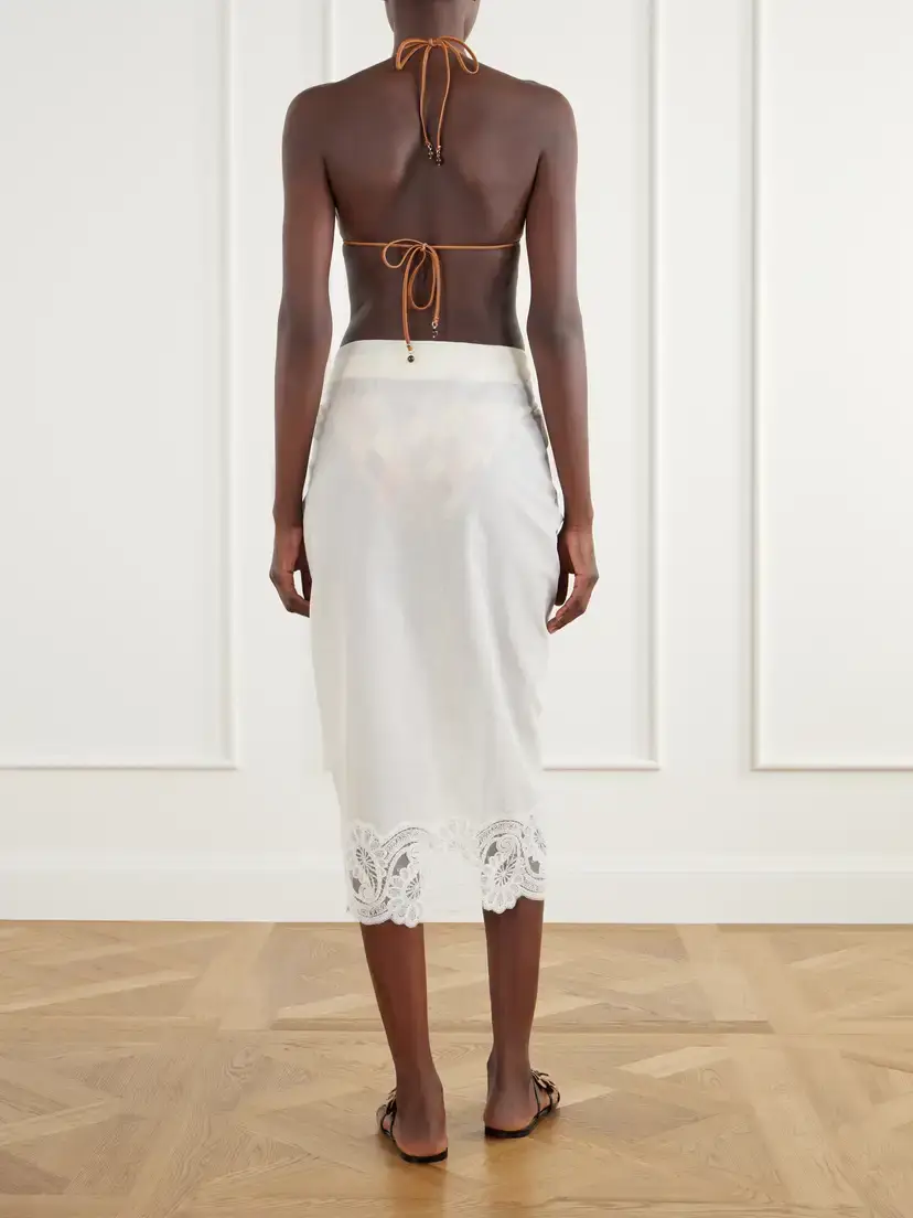 Zimmermann Lace-trimmed Cotton Pareo | Thumbnail 3