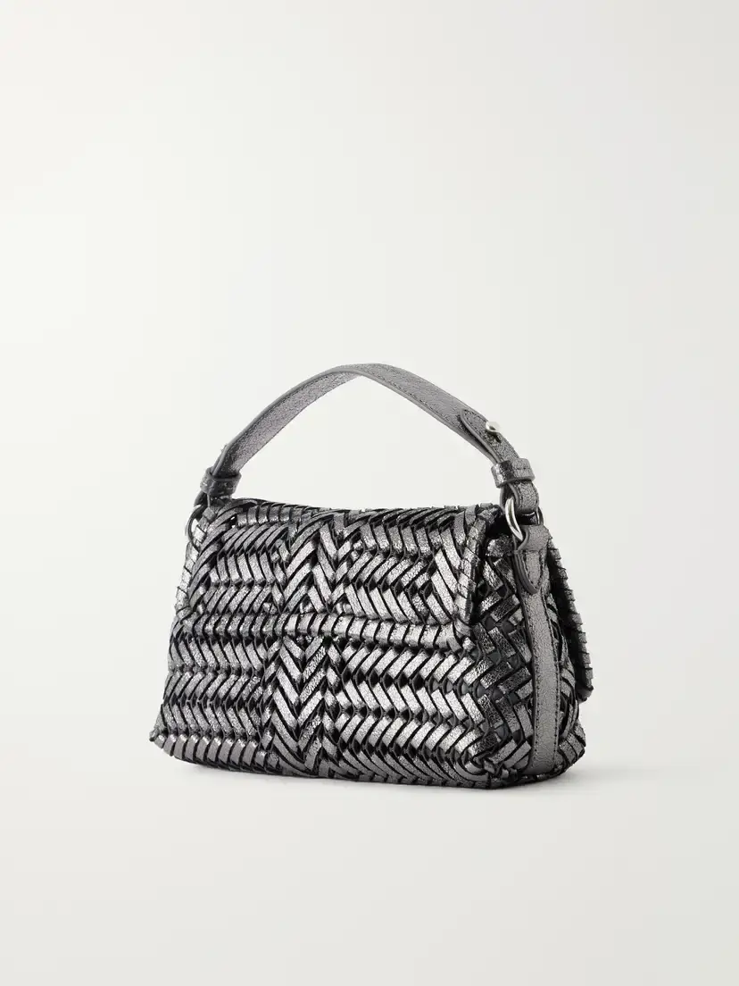 Anya Hindmarch The Neeson New Metallic Woven Leather Top-handle Bag | Thumbnail 4