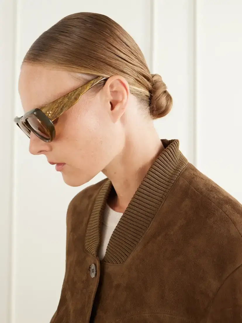 Jacques Marie Mage + Erin Wasson The Sud Square-frame Marbled Acetate Sunglasses | Thumbnail 5 Jacques Marie Mage + Erin Wasson The Sud Square-frame Marbled Acetate Sunglasses | Thumbnail 5