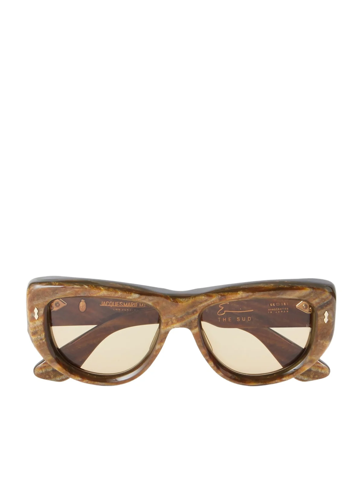 + Erin Wasson The Sud Square-frame Marbled Acetate Sunglasses + Erin Wasson The Sud Square-frame Marbled Acetate Sunglasses