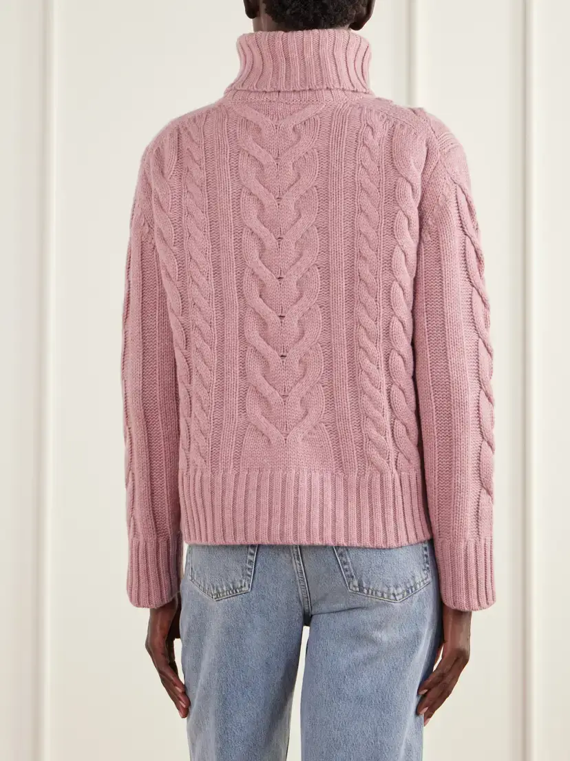 TWP Traveling Cable-knit Cashmere Turtleneck Sweater | Thumbnail 4