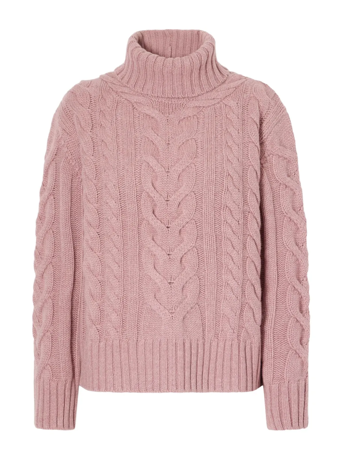 TWP Traveling Cable-knit Cashmere Turtleneck Sweater