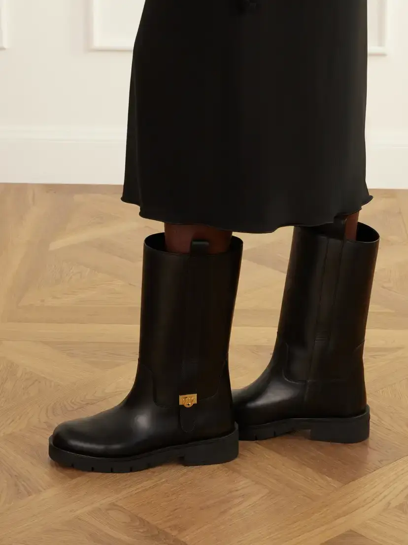 Ferragamo Nyves Leather Knee Boots | Thumbnail 2