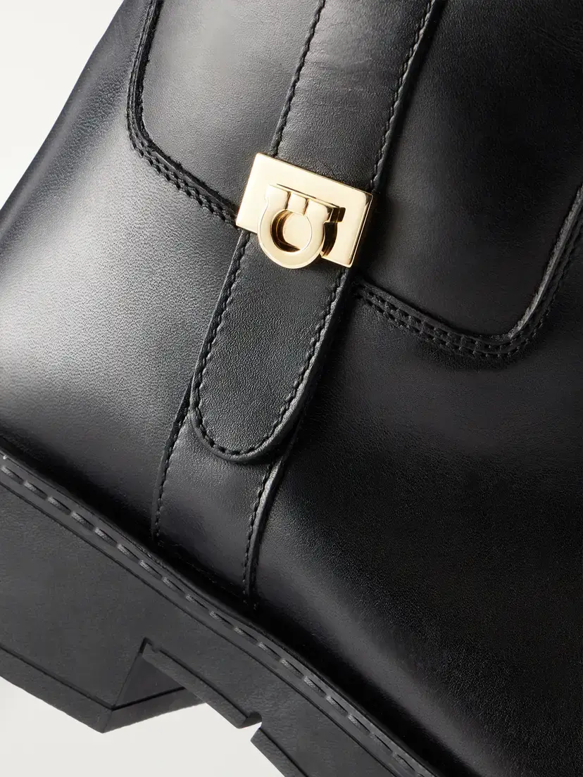 Ferragamo Nyves Leather Knee Boots | Thumbnail 5