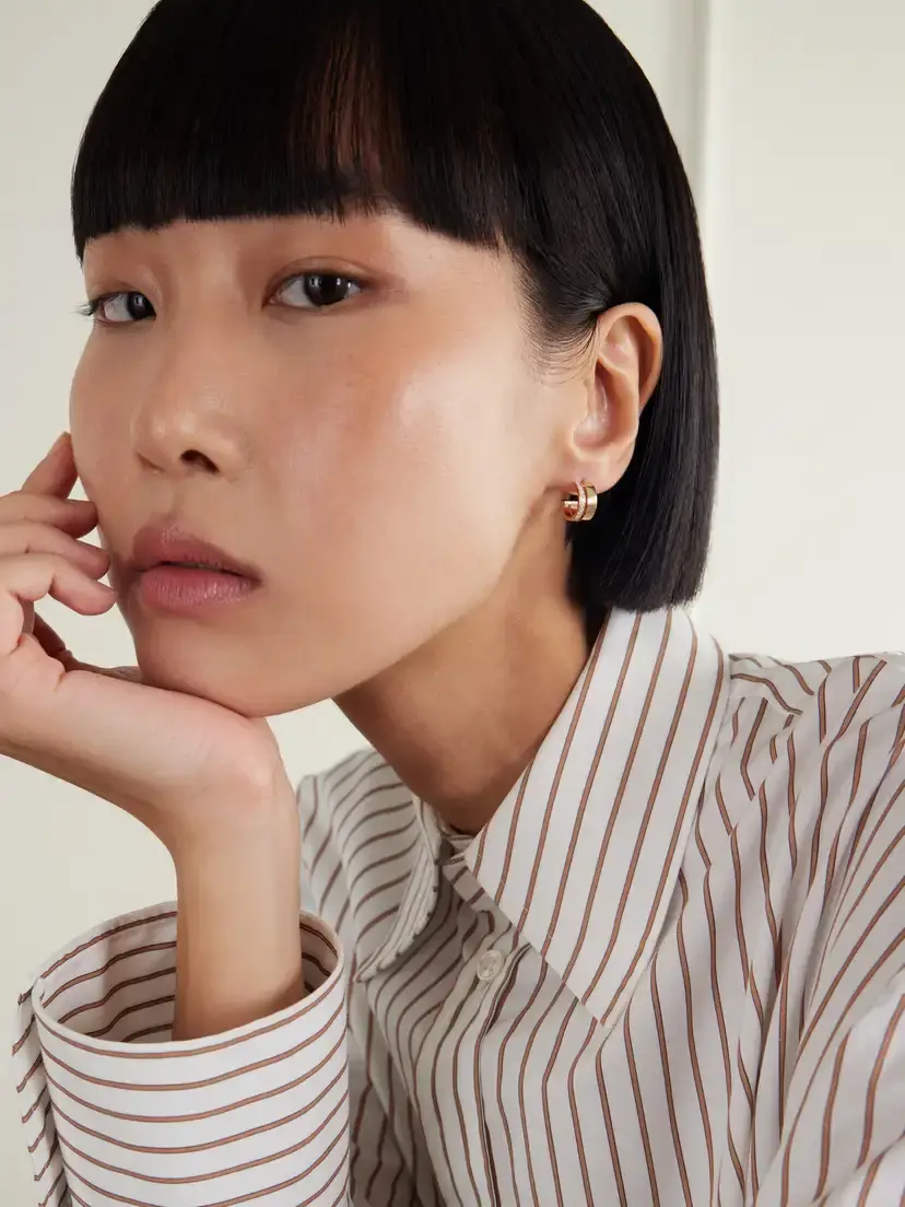 Repossi Berbere 18-karat Rose Gold Diamond Hoop Earrings | Thumbnail 2 Repossi Berbere 18-karat Rose Gold Diamond Hoop Earrings | Thumbnail 2