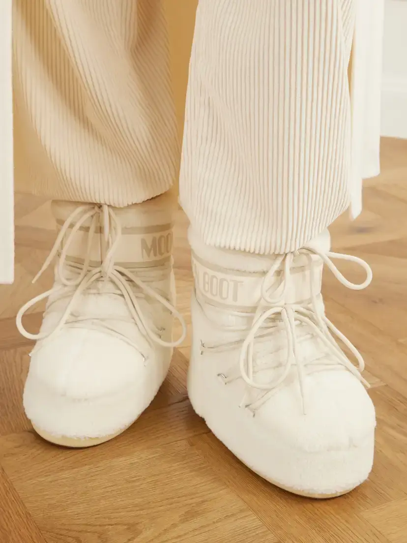 Moon Boot Icon Low Shell-trimmed Fleece Snow Boots | Thumbnail 2 Moon Boot Icon Low Shell-trimmed Fleece Snow Boots | Thumbnail 2
