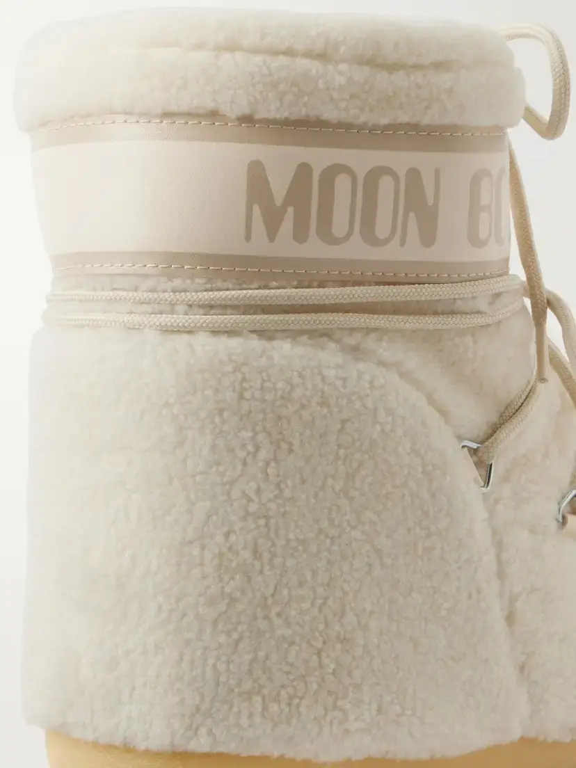 Moon Boot Icon Low Shell-trimmed Fleece Snow Boots | Thumbnail 5 Moon Boot Icon Low Shell-trimmed Fleece Snow Boots | Thumbnail 5