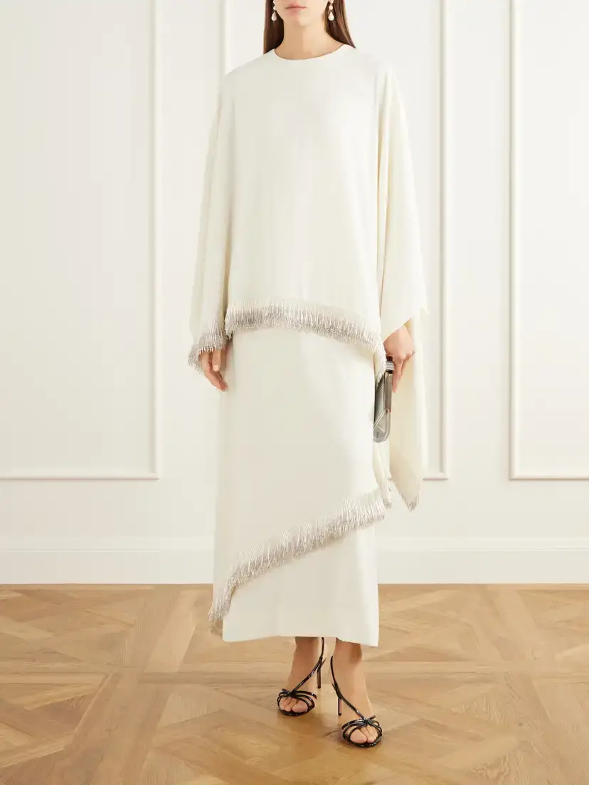 Abadia Bead-embellished Layered Crepe Gown | Thumbnail 2 Abadia Bead-embellished Layered Crepe Gown | Thumbnail 2