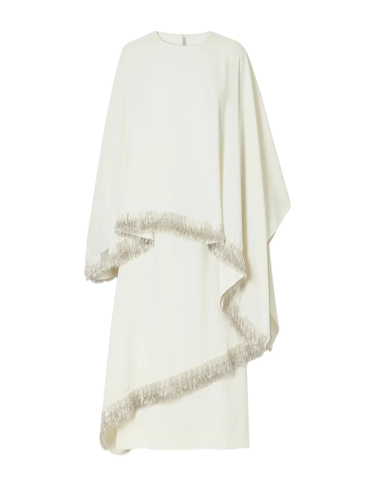 Abadia Bead-embellished Layered Crepe Gown