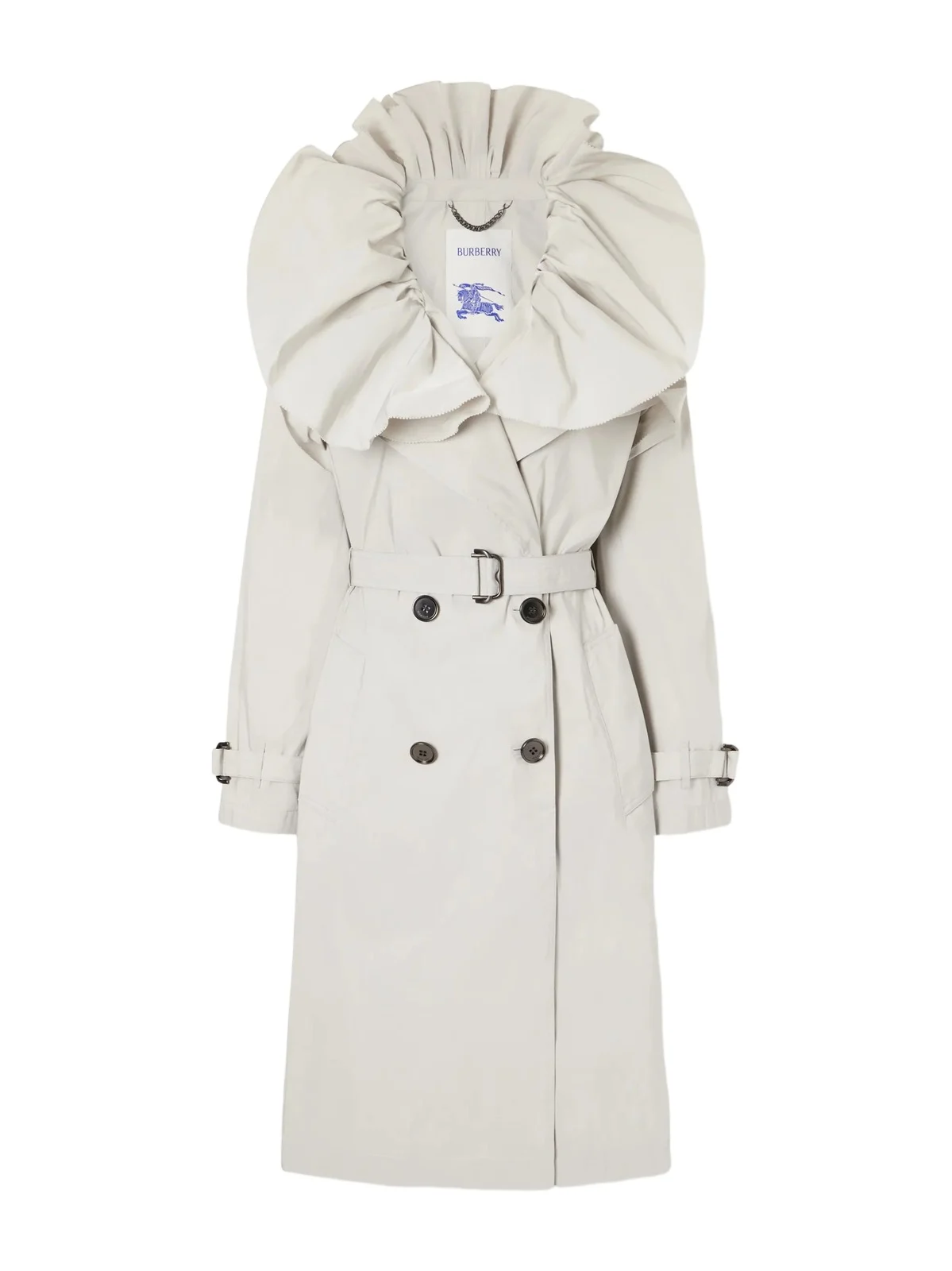 Burberry Clare Belted Gabardine Trench Coat