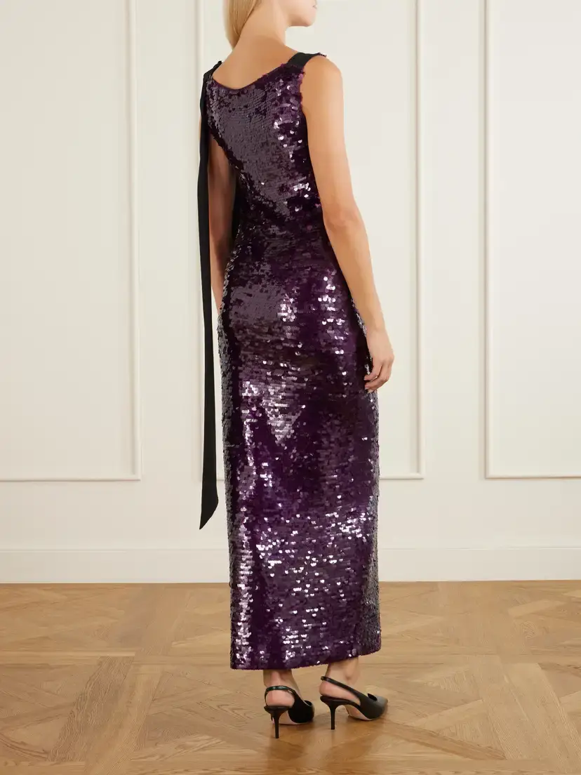 Carolina Herrera Sequin-embellished Knitted Gown | Thumbnail 3 Carolina Herrera Sequin-embellished Knitted Gown | Thumbnail 3