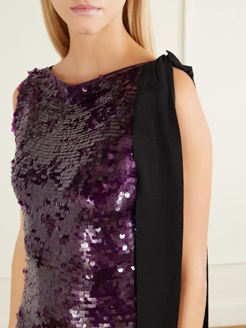 Carolina Herrera Sequin-embellished Knitted Gown | Thumbnail 4 Carolina Herrera Sequin-embellished Knitted Gown | Thumbnail 4
