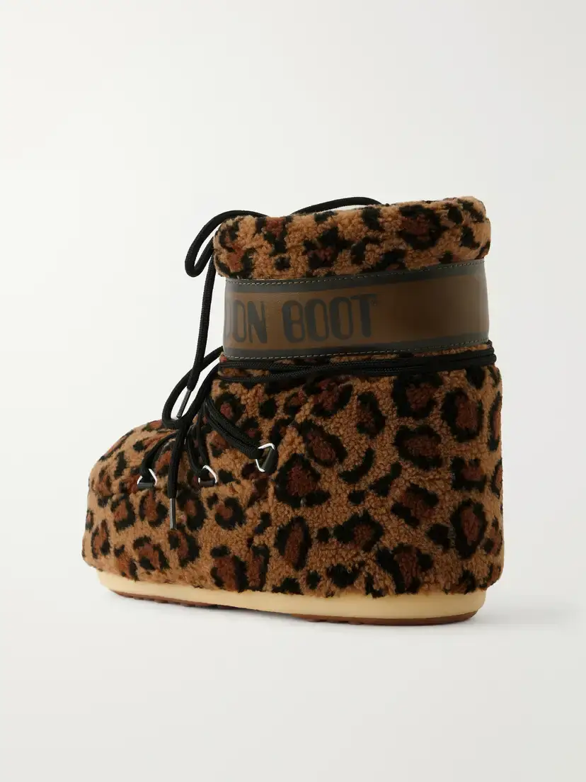 Moon Boot Icon Low Leopard-print Fleece Snow Boots | Thumbnail 3 Moon Boot Icon Low Leopard-print Fleece Snow Boots | Thumbnail 3