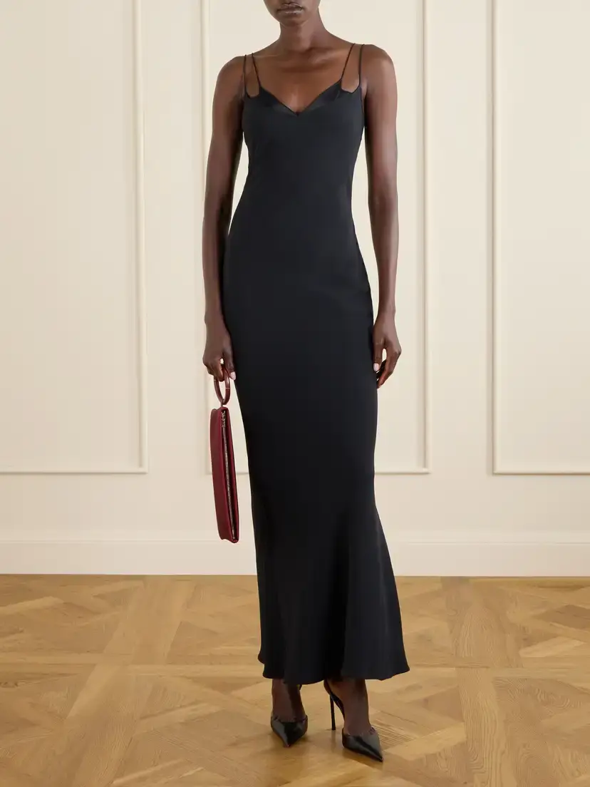 Tom Ford Aura Leather-trimmed Satin Clutch | Thumbnail 3