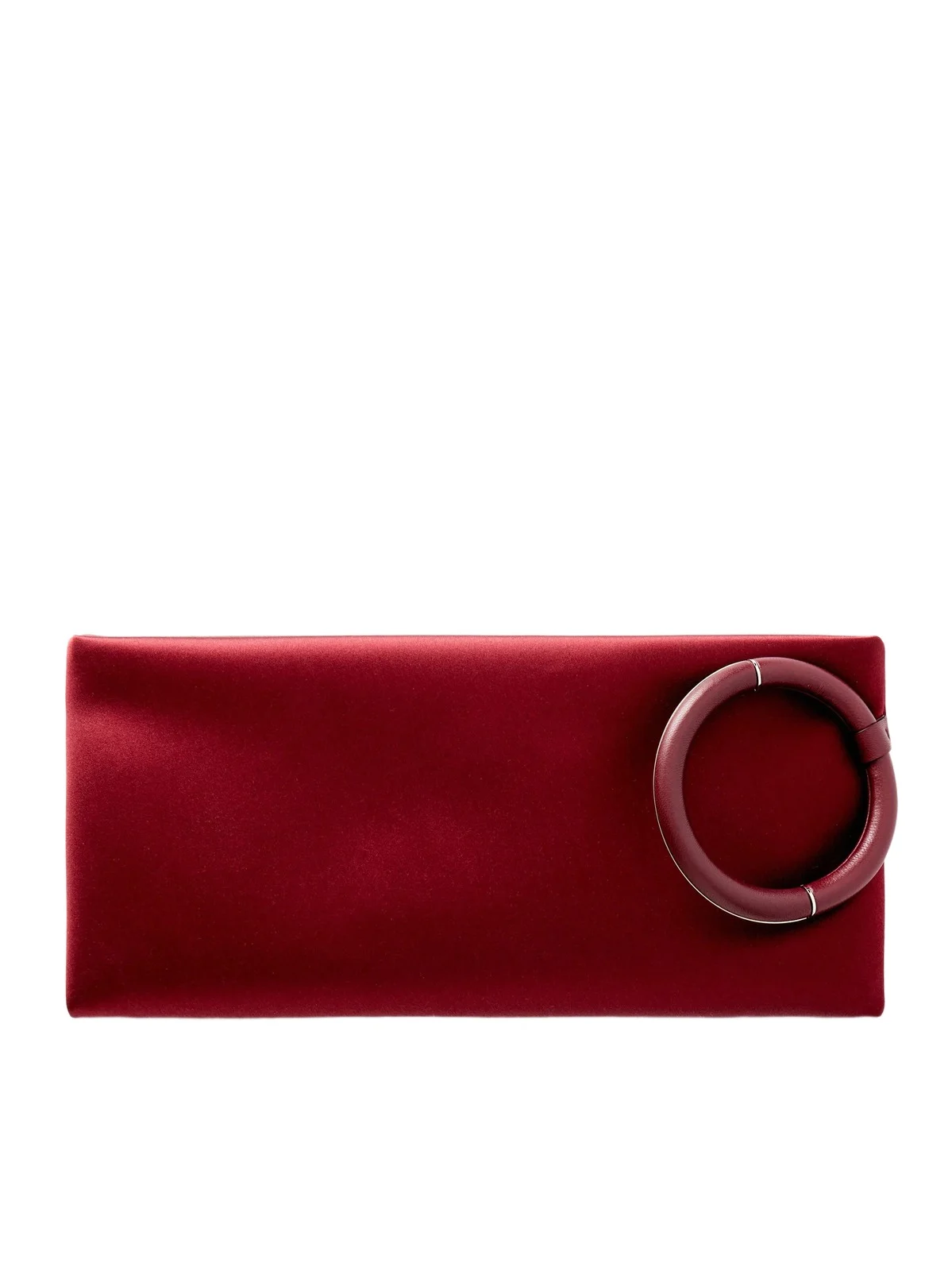 Tom Ford Aura Leather-trimmed Satin Clutch