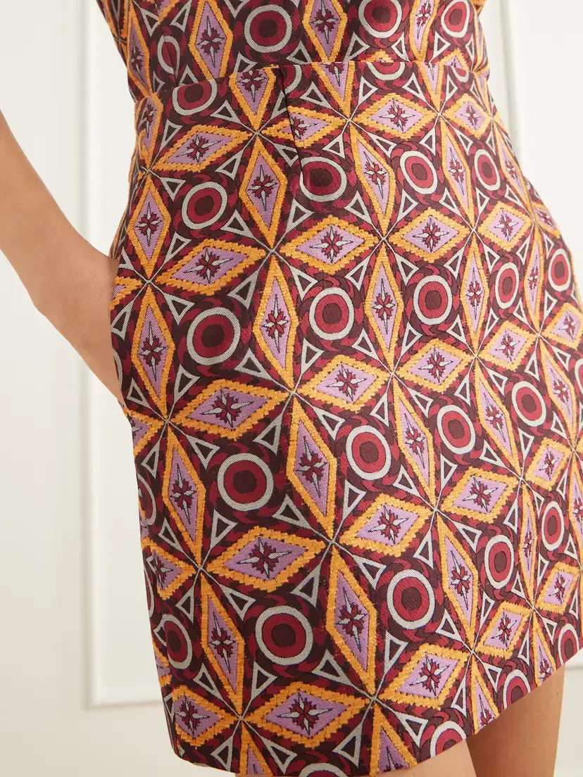 La DoubleJ Mini Baia Jacquard-twill Mini Skirt | Thumbnail 5