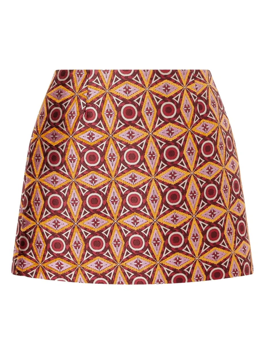 Mini Baia Jacquard-twill Mini Skirt