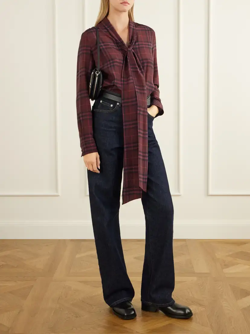 Burberry Checked Leather Shoulder Bag | Thumbnail 3 Burberry Checked Leather Shoulder Bag | Thumbnail 3
