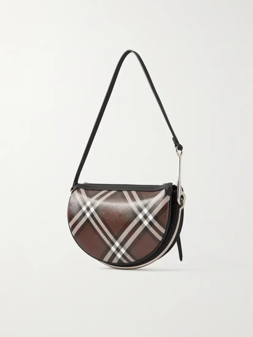Burberry Checked Leather Shoulder Bag | Thumbnail 4 Burberry Checked Leather Shoulder Bag | Thumbnail 4