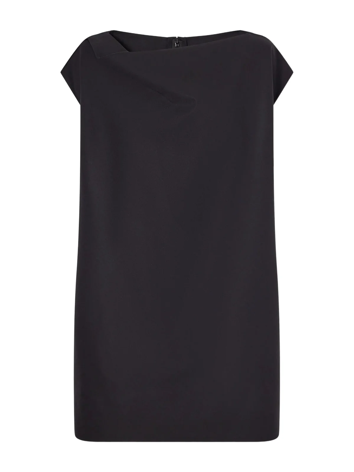 Oscar de la Renta Draped Double-faced Stretch-wool Mini Dress