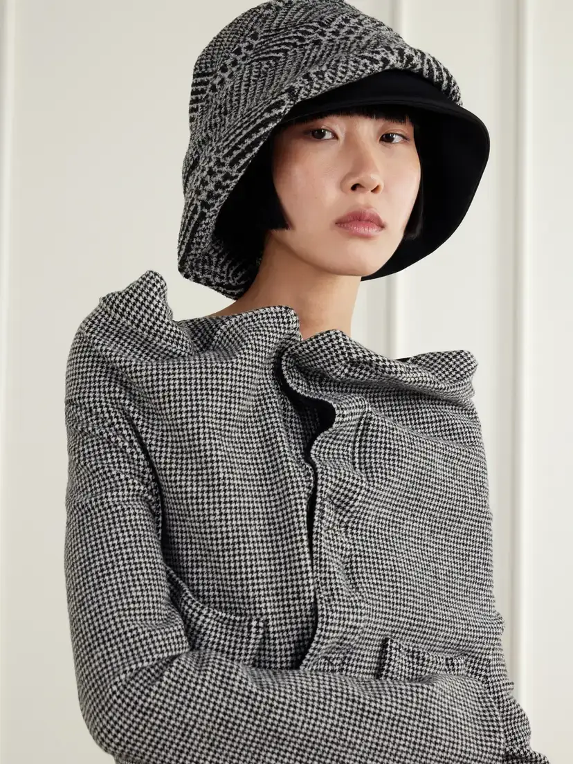 Junya Watanabe Checked Gabardine-trimmed Wool-blend Tweed Bucket Hat | Thumbnail 2